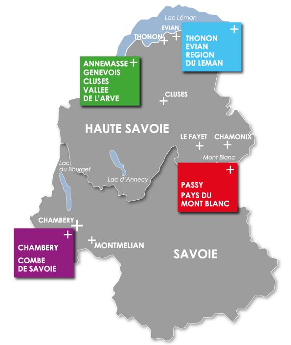 Carte des agences SAT